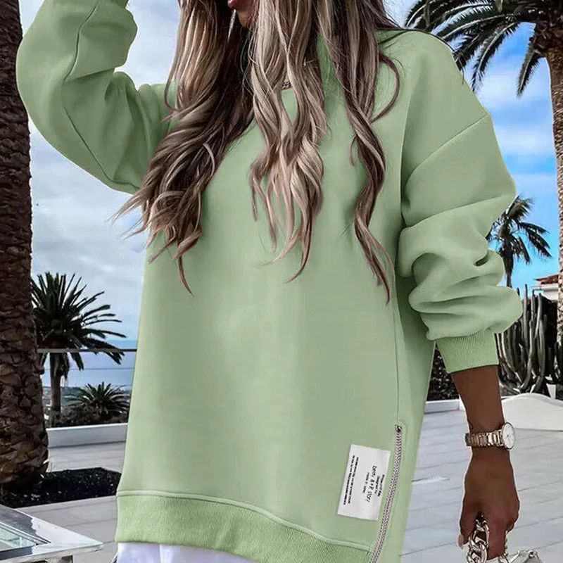 🔥 Promozione calda 49% di sconto 🔥 Maglietta a manica lunga con cerniera casual - Image 4