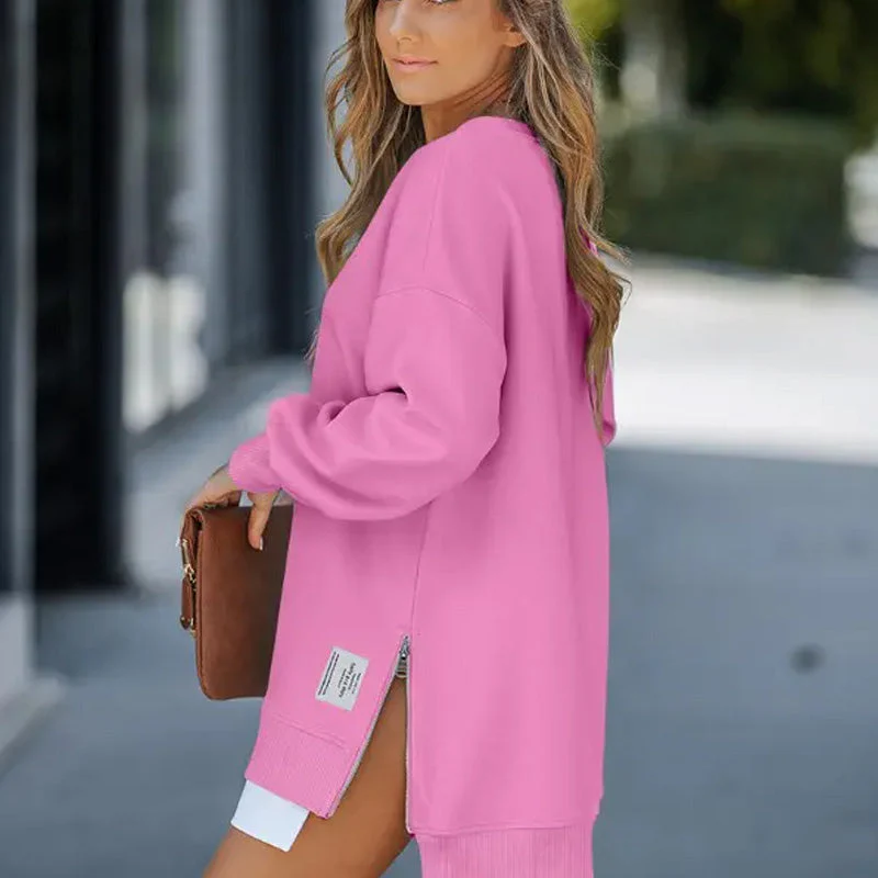 🔥 Promozione calda 49% di sconto 🔥 Maglietta a manica lunga con cerniera casual - Image 9