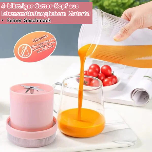 🍊 60% DI SCONTO! ✨ SPREMIAGRUMI PORTATILE - Design Compatto e Ricaricabile, Estrazione Ottimale del Succo per Arance e Agrumi, Ideale per Viaggi e Ufficio 🧳🌟 - Image 9